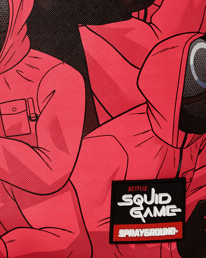 SPRAYGROUND® BACKPACK SQUID GAME FRONT MAN AND WORKERS CRAMMED BACKPACK